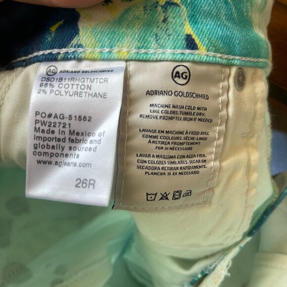 NWT AG High rise Tie Dye Alexxis Shorts - 26 - Picture 10 of 11